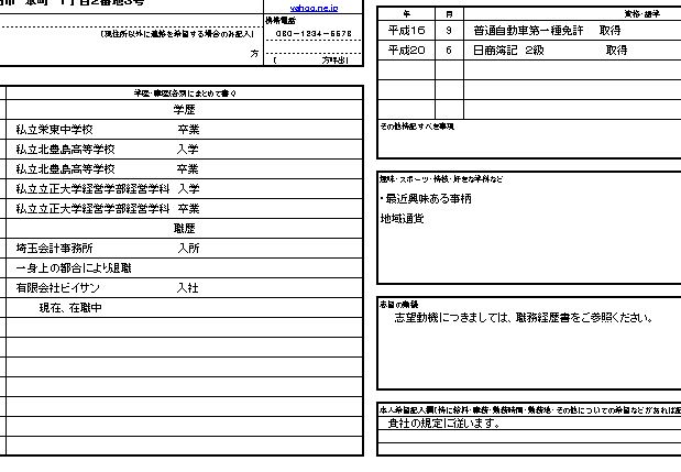 代の方の応募書類の作り方